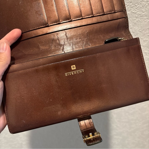 Givenchy Long Snap Wallet Brown - Picture 4 of 12